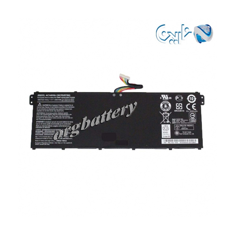 باتری لپ تاپ ایسر مدل Battery Orginal Acer AC14B18J